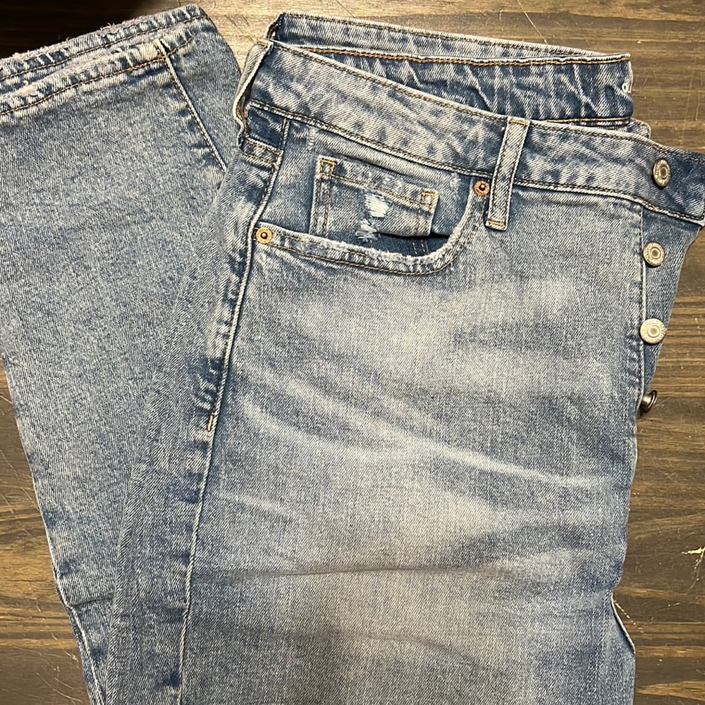 Old Navy Higher High Rise OG Straight Button Fly Jeans Size 16